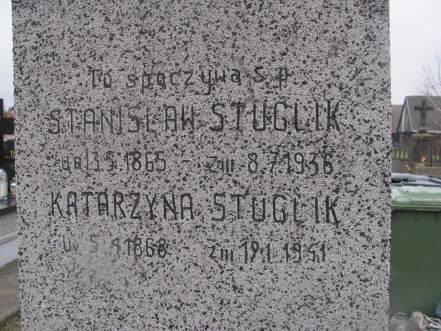 Katarzyna Stuglik 1868 Inwałd - Grobonet - Wyszukiwarka osób pochowanych