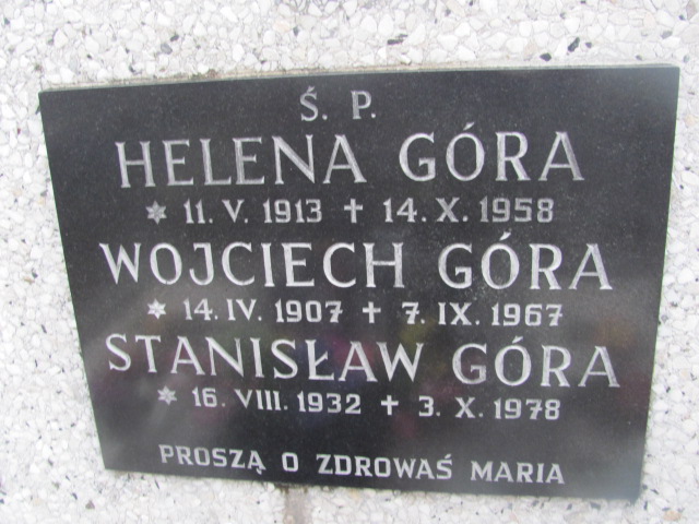 Stanisław Góra 1932 Inwałd - Grobonet - Wyszukiwarka osób pochowanych