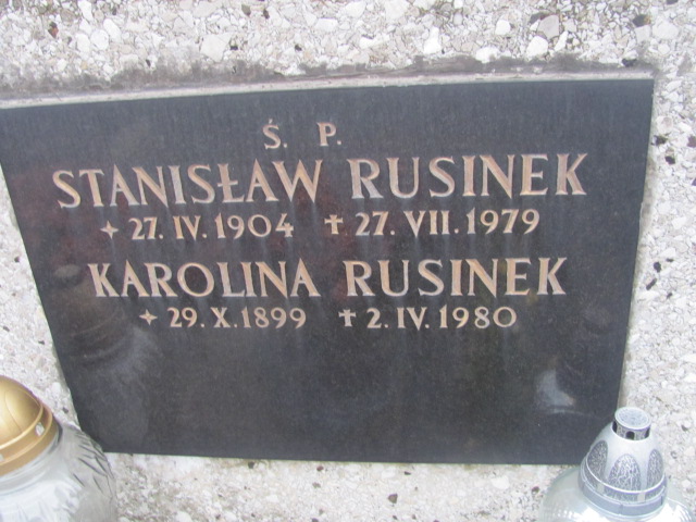 Karolina Rusinek 1899 Inwałd - Grobonet - Wyszukiwarka osób pochowanych