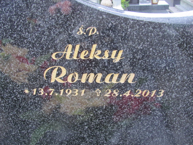 Aleksy Roman 1931 Inwałd - Grobonet - Wyszukiwarka osób pochowanych