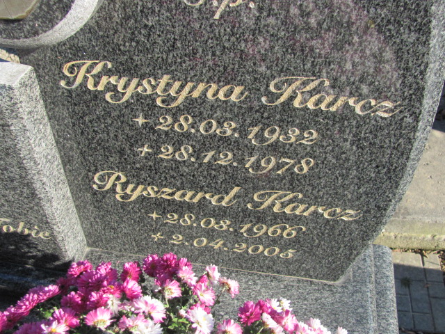 Krystyna Karcz 1932 Inwałd - Grobonet - Wyszukiwarka osób pochowanych