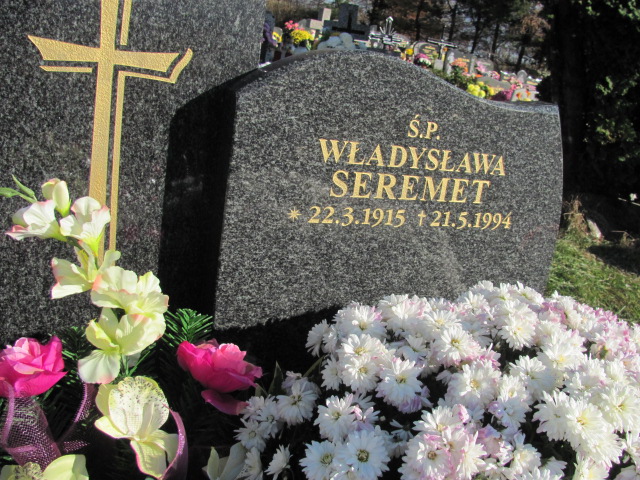 Władysława Seremet 1915 Inwałd - Grobonet - Wyszukiwarka osób pochowanych